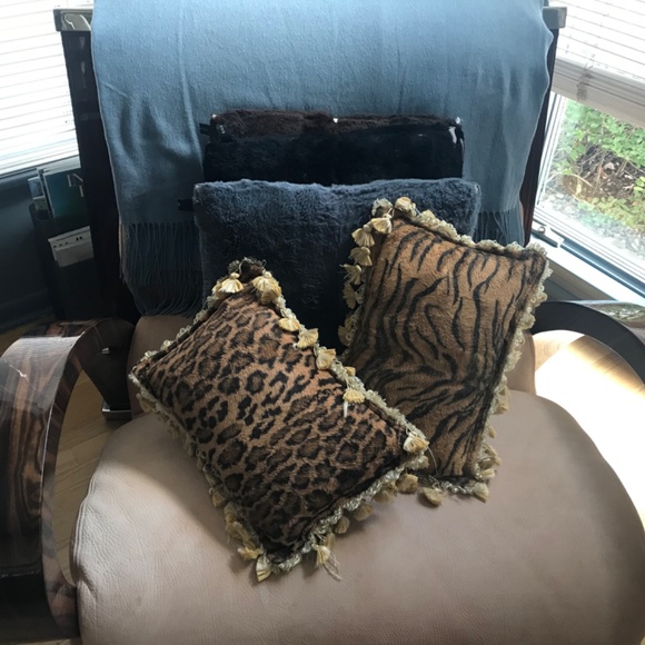🐆 Designer pillow, Italian fabric LEOPARD - Picture 5 of 9